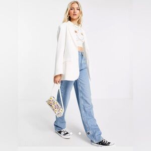 Monki White Blazer sz. XS (oversized)